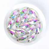 Crystal Phantom Navette Shape High Quality Glass Sew-on Rhinestones WholesaleRhinestone